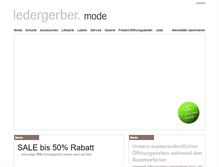Tablet Screenshot of ledergerber-mode.ch